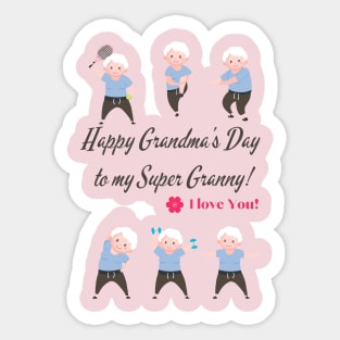 Super Grandma Sticker